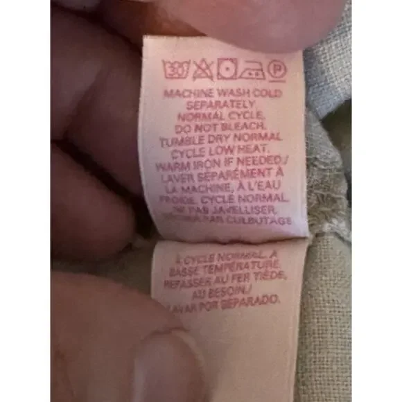 Vintage Victorias Secret 100% Flax Linen‎ Pants Size 0 Natural Lagenlook Casual - Picture 6 of 10